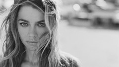 Black and white woman faces brunettes Denise Richards
