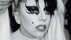 Black and white woman faces fashion lady gaga magazines 