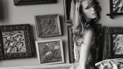 Black and white woman faces lingerie petra nemcova