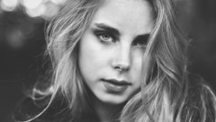 Black and white woman faces models