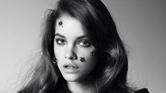 Black and white woman faces monochrome hungary brunettes flyers 