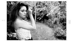 Black and white woman faces monochrome mila kunis models