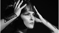 Black and white woman fashion fashion model Erin Wasson fashion 