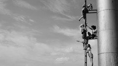 Black and white woman fashion model fashion photography