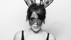 Black and white woman fashion models