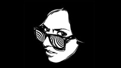 Black and white woman glasses