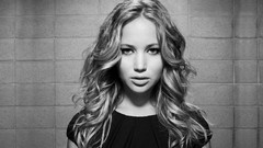 Black and white woman gray background Celebrity blondes 