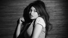 Black and white woman grayscale