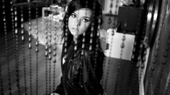 Black and white woman grayscale Paris Nichole