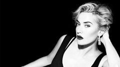 Black and white woman Kate Winslet Actress