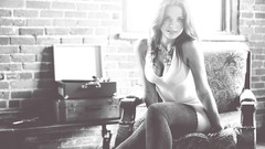 Black and white woman lingerie models