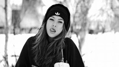 Black and white woman models