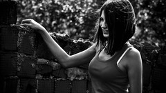 Black and white woman models