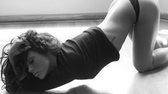 Black and white woman models