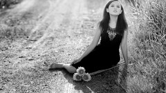 Black and white woman models