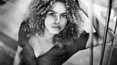 Black and white woman models