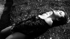 Black and white woman models Paparazzo Magazine Caren Souza