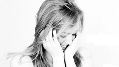 Black and white woman monochrome