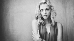 Black and white woman monochrome