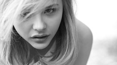 Black and white woman monochrome