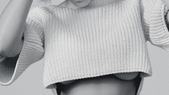 Black and white woman monochrome Actress bracelets skirts lea 