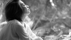 Black and white woman monochrome asians Viet Nam pha lê