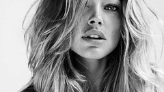 Black and white woman monochrome blondes Denise Richards