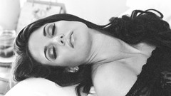 Black and white woman monochrome brunettes models Tiffany Taylor