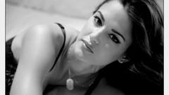 Black and white woman monochrome brunettes models Tiffany Taylor