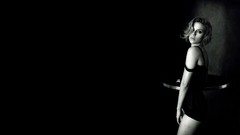 Black and white woman Scarlett Johansson Actress