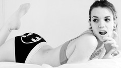 Black and white woman Simple Background