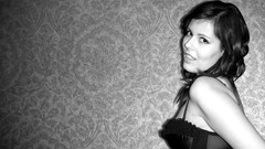 Black and white woman smiling seductive