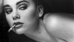 Black and white woman smoke Cigarettes brunettes jun