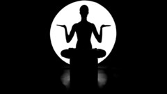 Black and white yoga