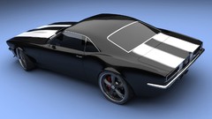 Black angle cars Camaro 1967 concept art