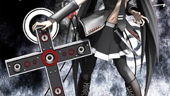 Black Anime Manga hatsune miku vocaloid