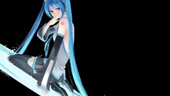 Black artist Daisy anime girls hatsune miku vocaloid detached 