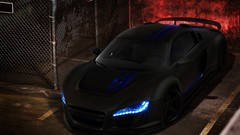 Black Audi cars audi r8 vehicles Supercars