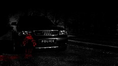 Black Audi police blood cars SUV black cars