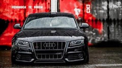 Black Auto Audi cars front view vehicles sports cars 