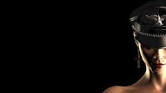 Black background 3D girls