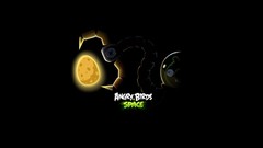 Black background angry birds video games angry birds space