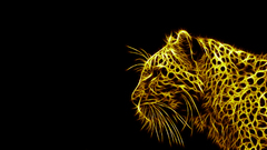 Black background Animals Fractalius