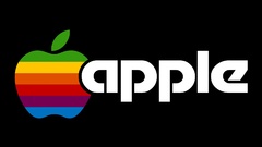 Black background apple inc