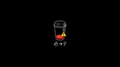 black background black coffee Simple Background humor Minimalism