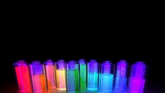 Black background bottles multicolor