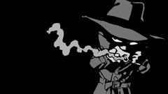 Black background calvin and