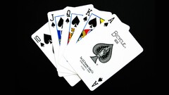 black background Cards Minimalism spades playing cards numbers