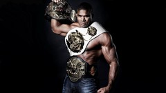 Black background Champions mma alistair overeem muscular 