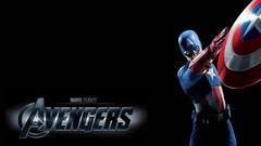 Black background Chris Evans captain america The Avengers 